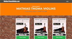 Desktop Screenshot of mathiasthomaviolins.com